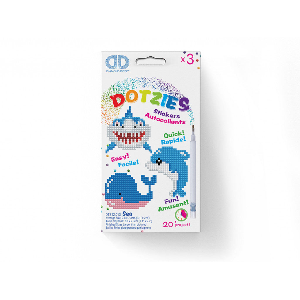 Diamond Dotz Dotzies - Klistremerke - Sea
