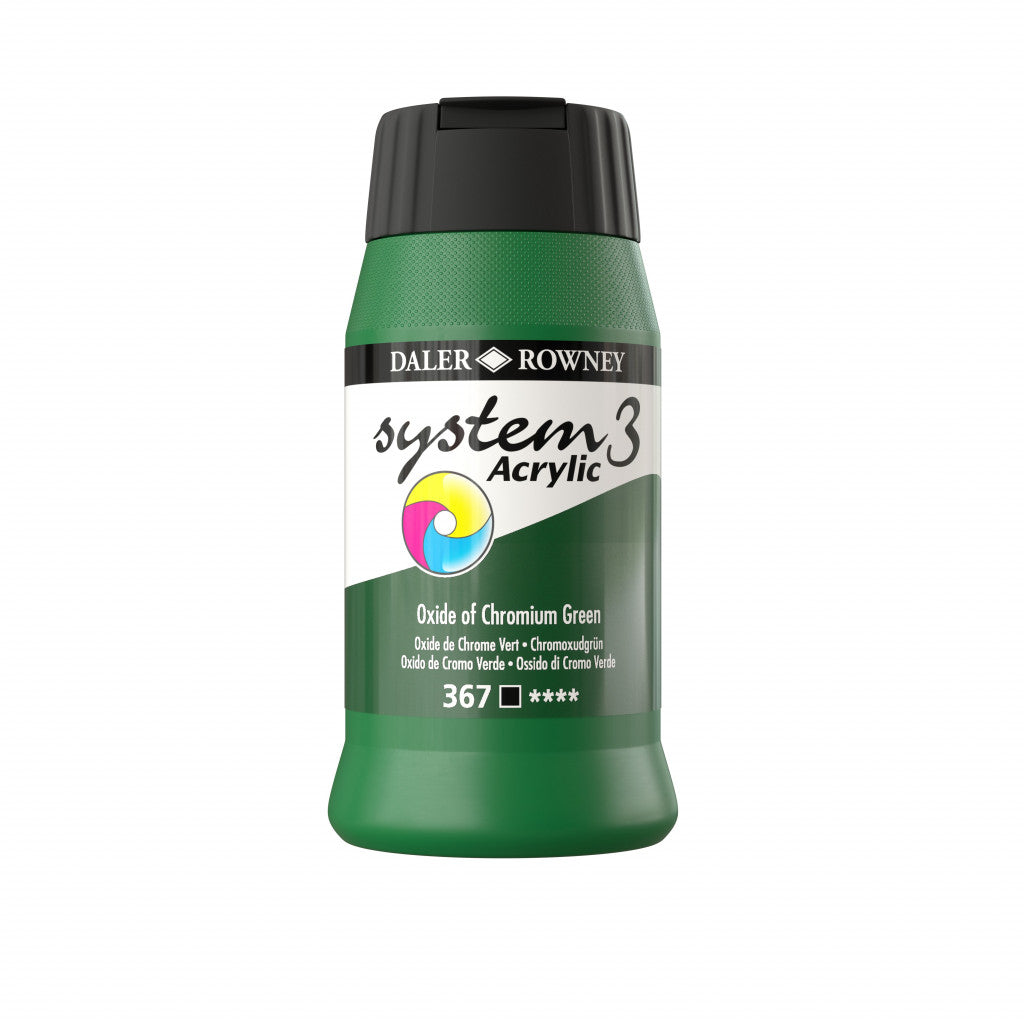 Daler Rowney - System3 500ml - 367 Oxide Of Chromium Green