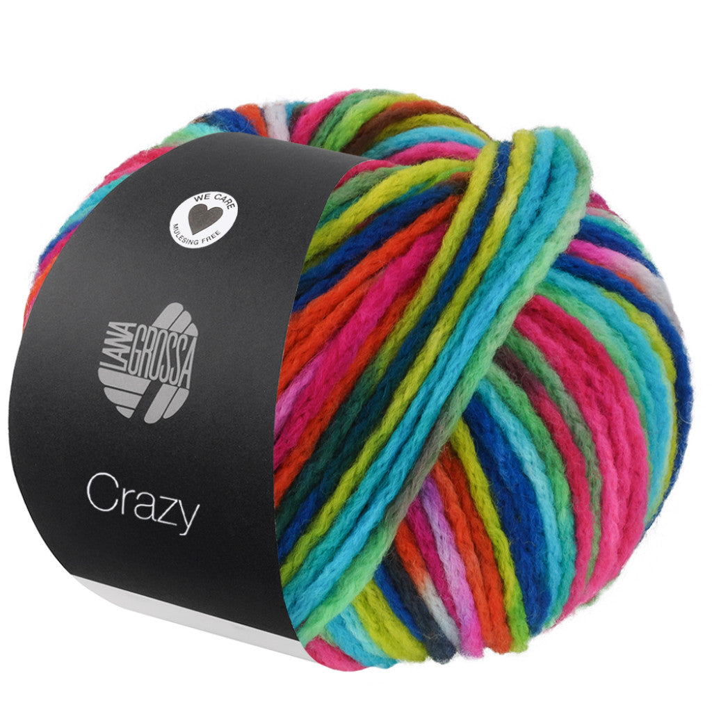 Crazy - 6 Turkis/neongrønn/asurblå/azalea