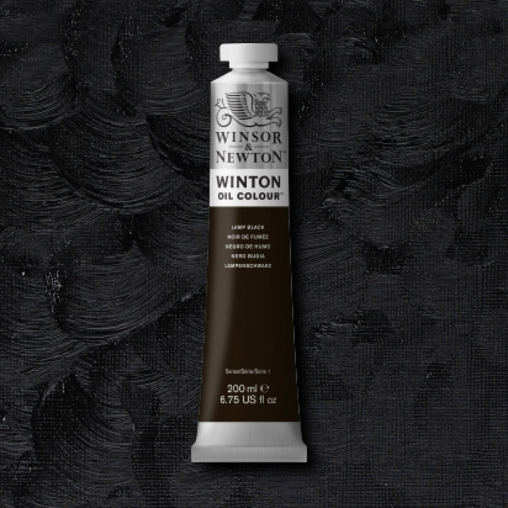 W&N - Winton Oil 200ml - 337 Lamp Black