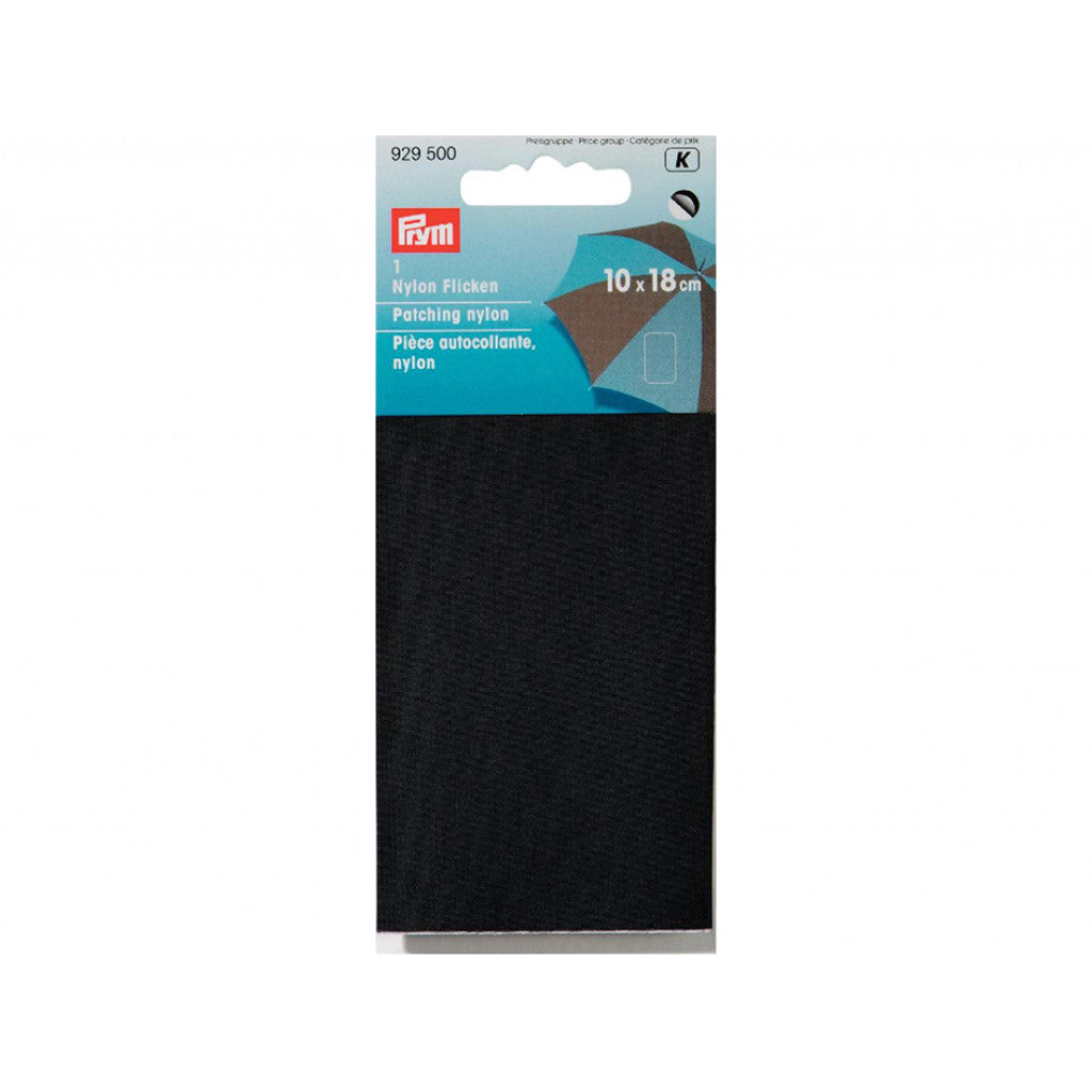 Prym Reparasjonsstoff Nylon selvklebende 6,5x14cm - Sort