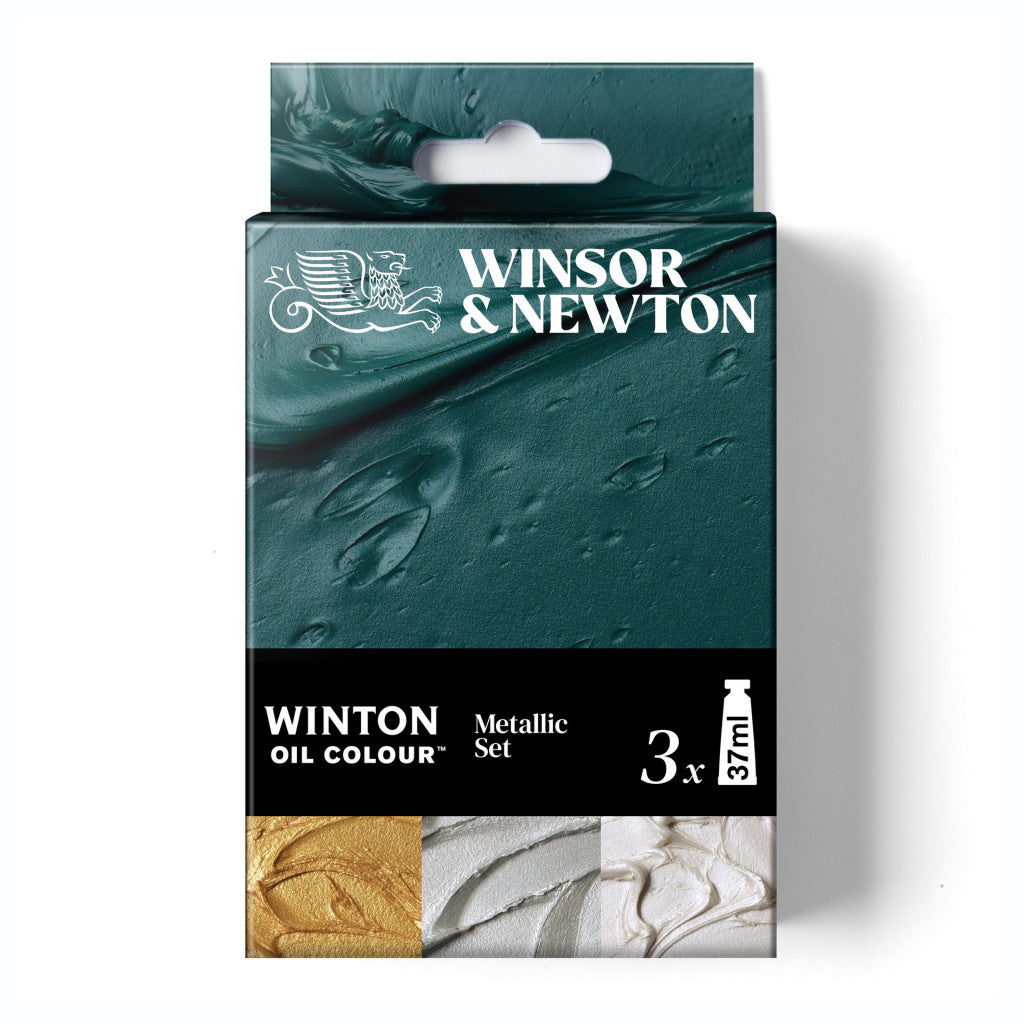 W&N - Winton Oil - Metallic Set, 3x37ml