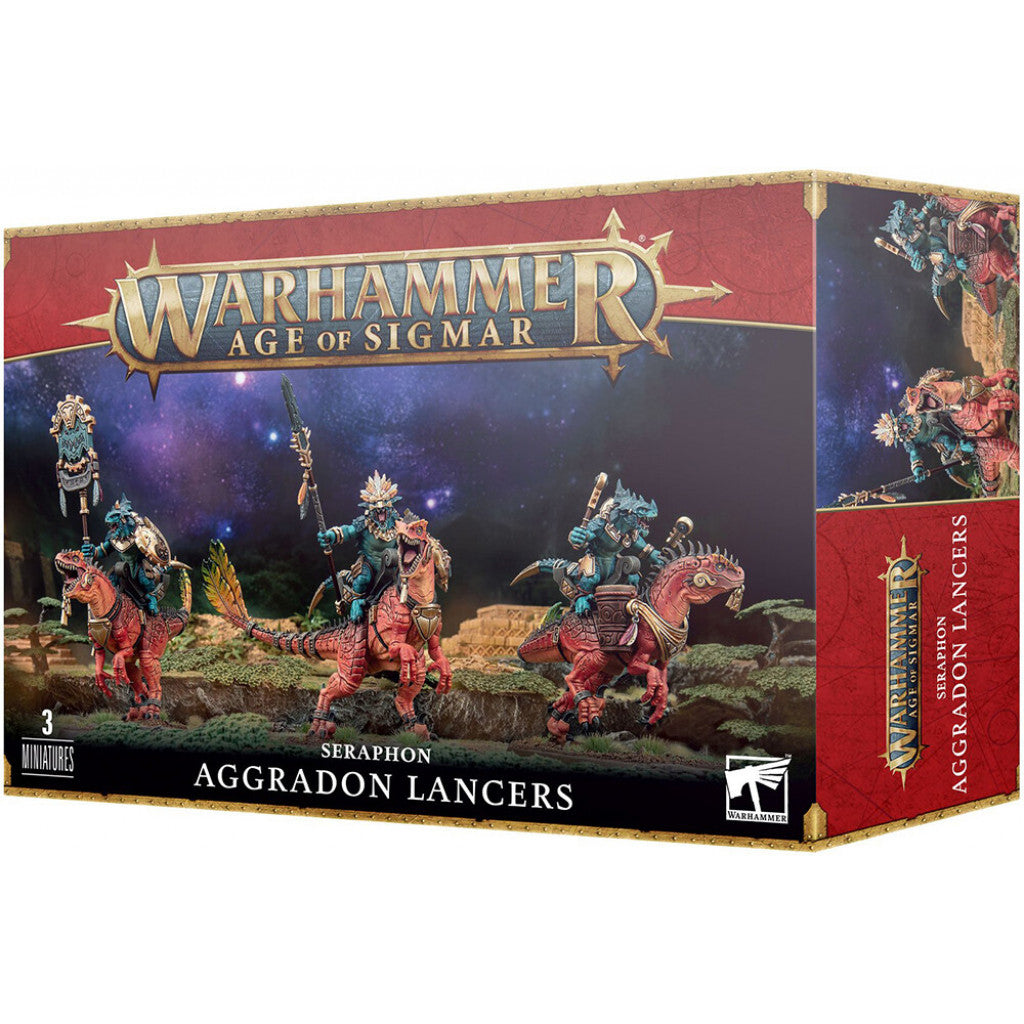 Warhammer AoS, Lizardmen, 88-18 - Seraphon: Aggradon Lancers