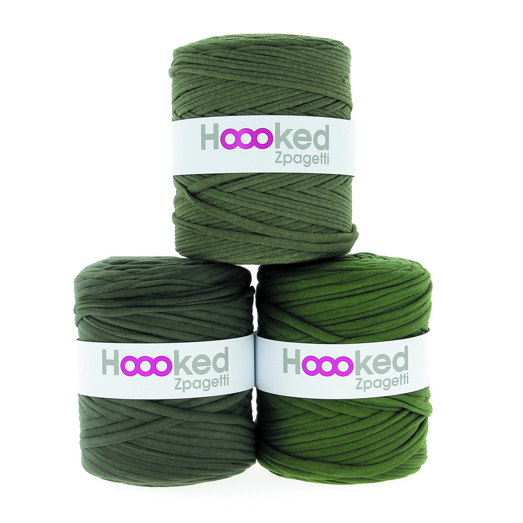 Hoooked Zpagetti, 700g - Vineyard Green Shades