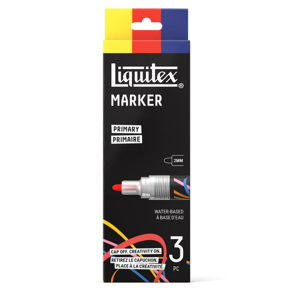 Liquitex Marker 3X2mm Set - Primary