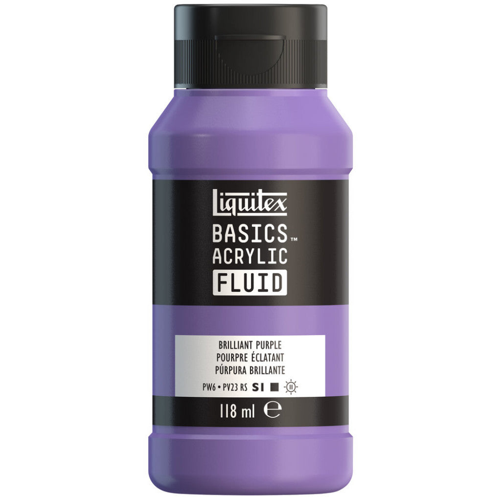 Liquitex Basics Fluid Acrylic 118ml - 590 Brilliant Purple S1