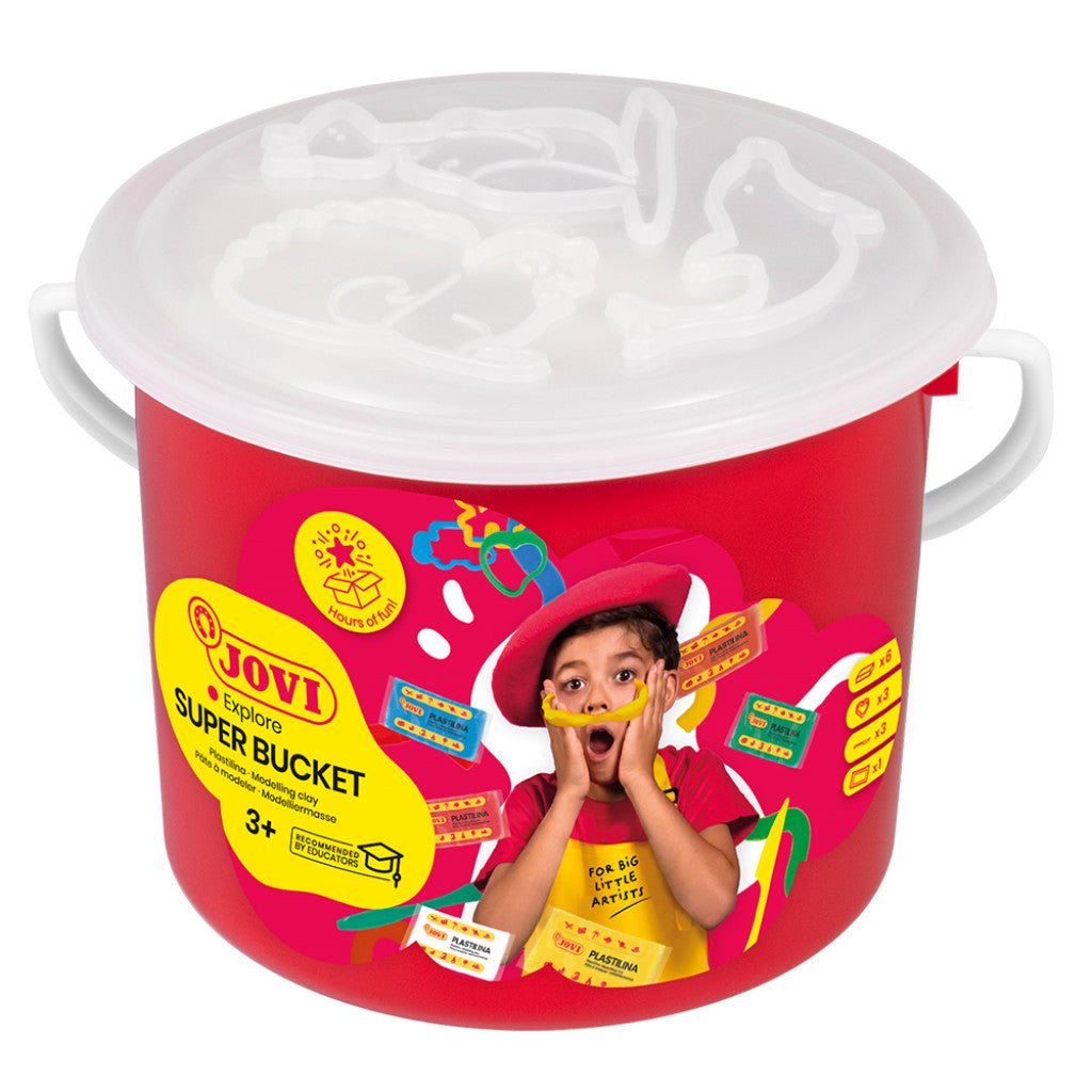 Jovi Plastilina Sett - 6 farger, verktøy og matte