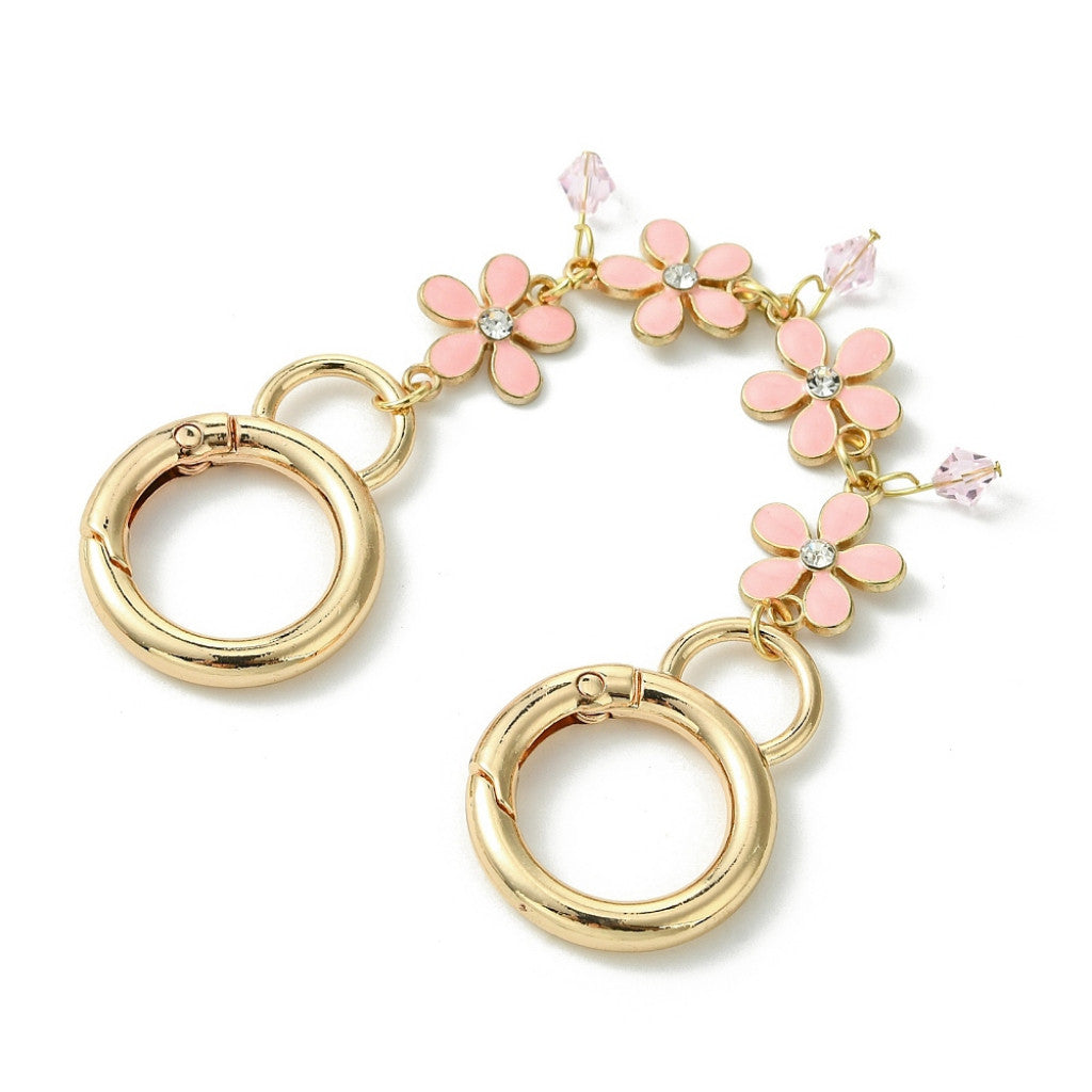 Bag Extension Lenke, 16cm - Rosa Blomst