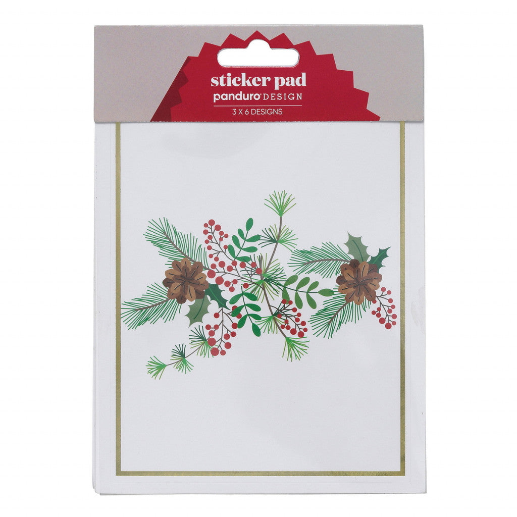 Selvklebende Julemerkelapper 18 Ark