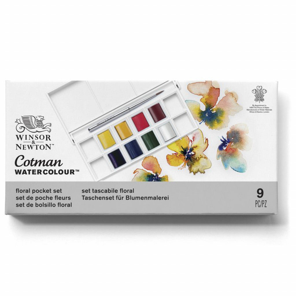 W&N - Cotman Water Colour - Floral Pocket 8HP