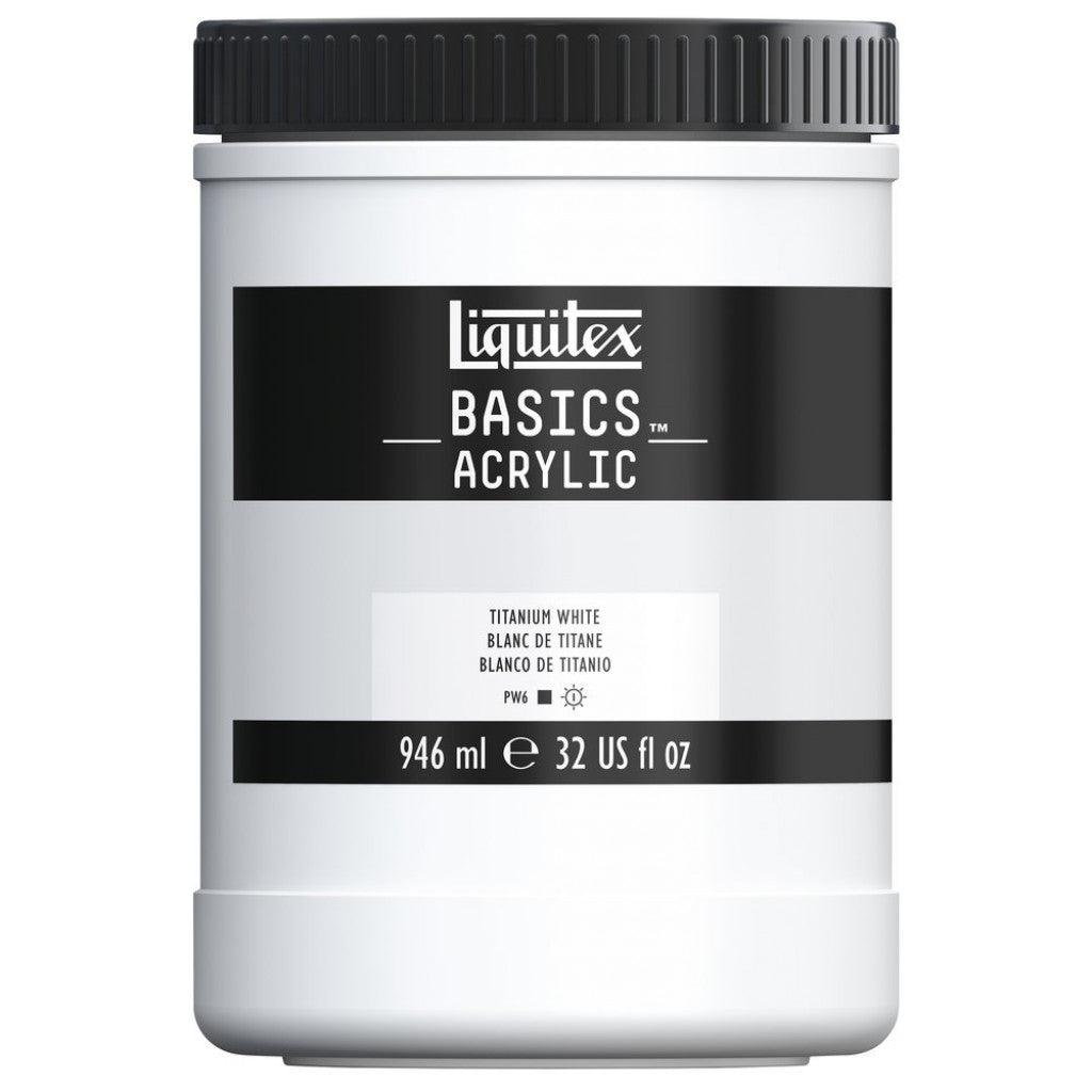 Liquitex Basics Acrylic 946ml - 432 Titanium White S1