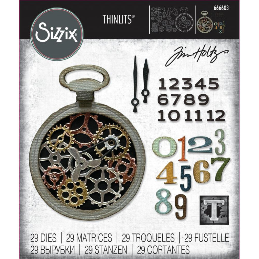 Sizzix Thinlits Dies By Tim Holtz 29/Pkg - Vault Watch Gears