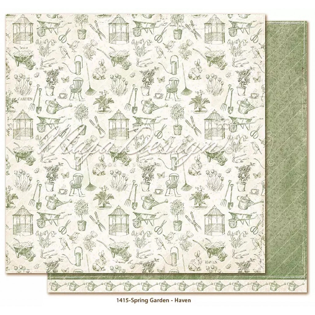 Mønsterark, Maja Design Spring Garden, 12"x12" - Haven