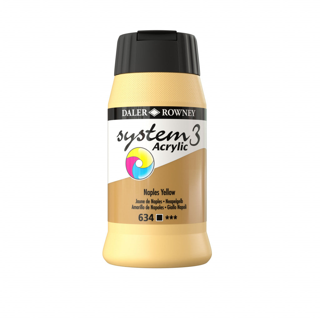 Daler Rowney - System3 500ml - 634 Naples Yellow