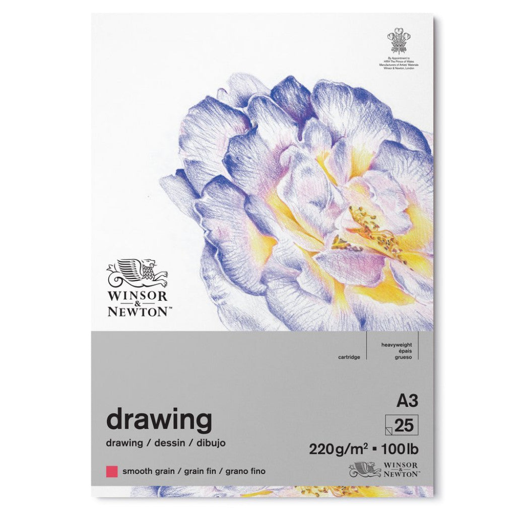 Blokk W&N Drawing, Smooth Grain, 220g - A3
