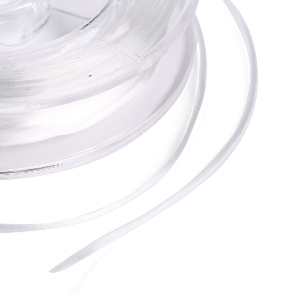 Smykkestrikk Flat, 10m Clear - 0.38mm