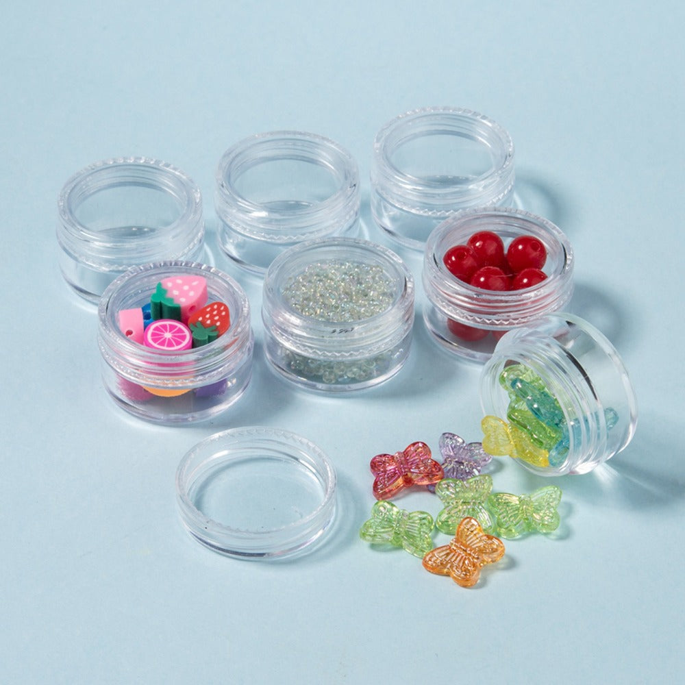 Perlebokser - 5ml, 3x1,8cm, 12stk