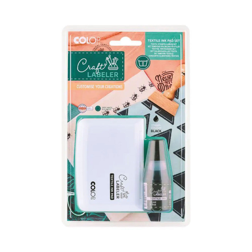 COLOP Craft Labeler - Textile Ink Pad Set