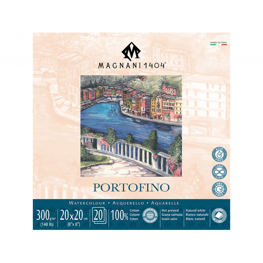 Magnani Portofino Watercolour HP 300g 20ark - 20x20cm