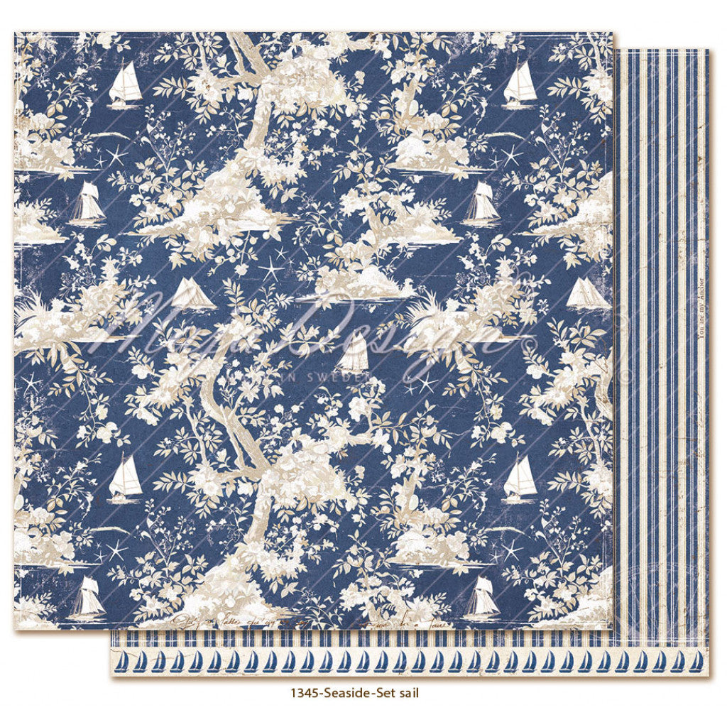 Maja Design Mønsterpapir - Seaside - Set sail