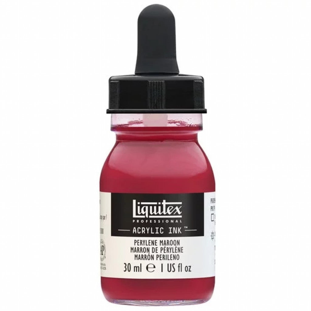 Liquitex Artists Acrylic Ink, 30 ml - Perylene maroon 507