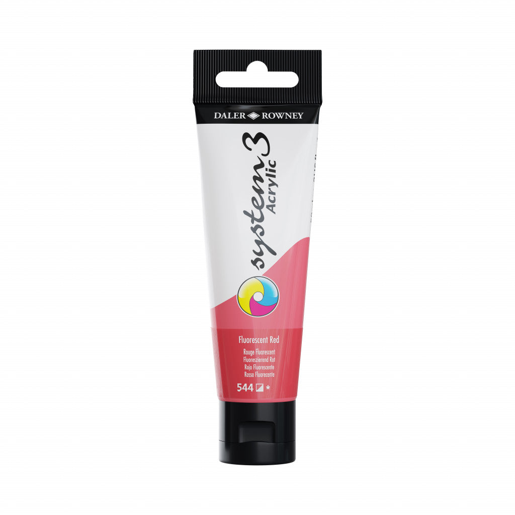 Daler Rowney - System3 59ml - 544 Fluorescent Red