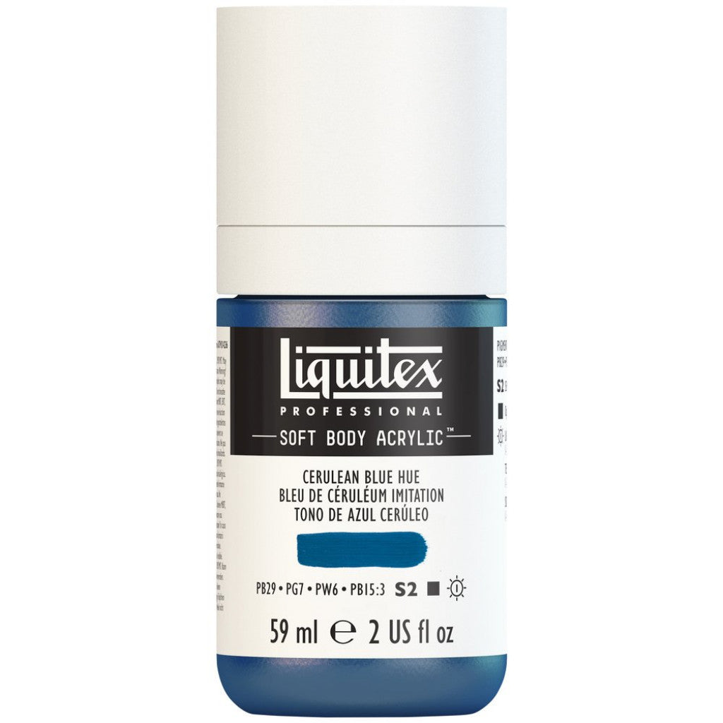Liquitex Soft Body 59ml - 470 Cerulean Blue Hue S2