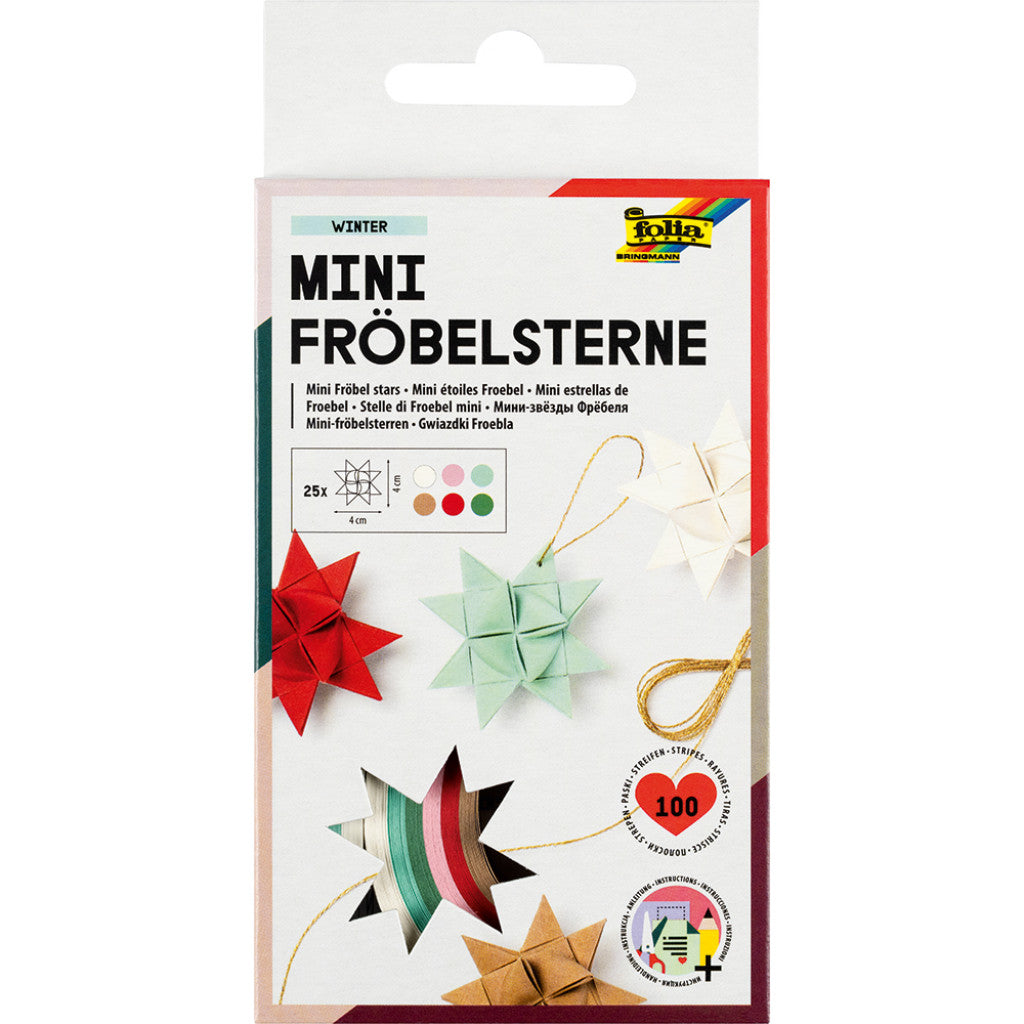 Folia Stjernestrimler 35x1cm 100stk - Vinter
