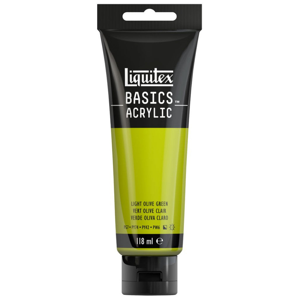 Liquitex Basics Acrylic 118ml - 218 Light Olive Green S1
