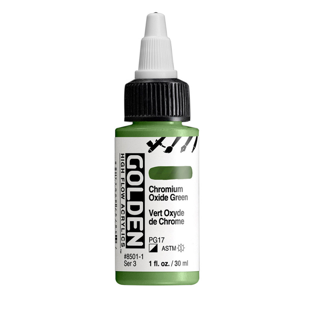 Golden High Flow Acrylics 30ml - Chromium Oxide Green