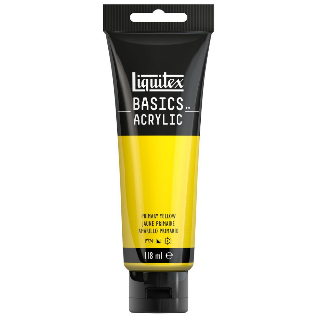 Liquitex Basics Acrylic 118ml - 410 Primary Yellow S1