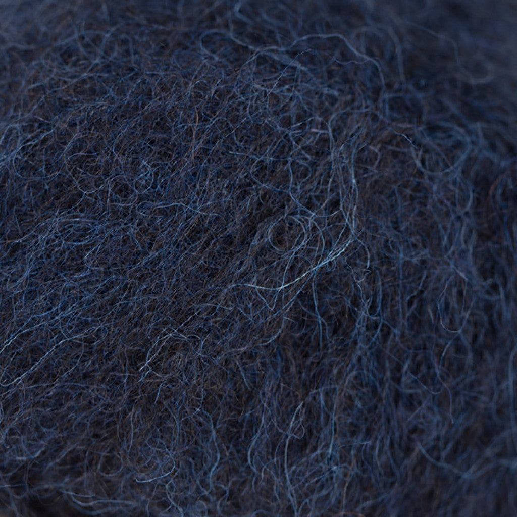 Brushed Alpaca Silk Mix - 42 Mørk Marineblå