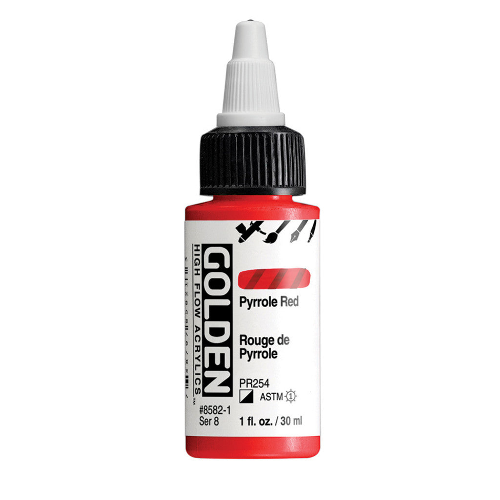 Golden High Flow Acrylics 30ml - Pyrrole Red