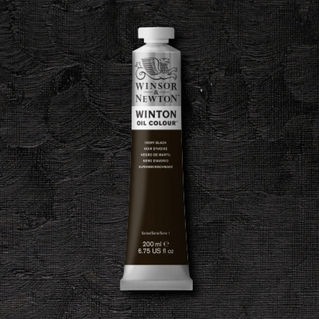 W&N - Winton Oil 200ml - 331 Ivory Black