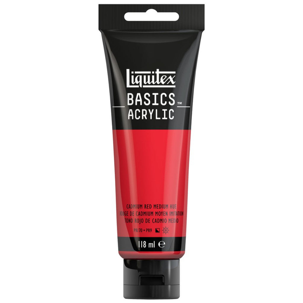 Liquitex Basics Acrylic 118ml - 151 Cadmium Red Medium Hue S1