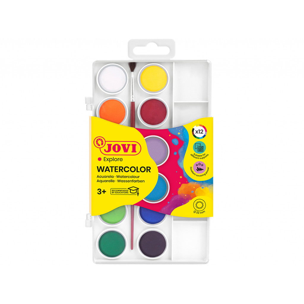 Jovi Watercolor Vannfarger - 12 farger