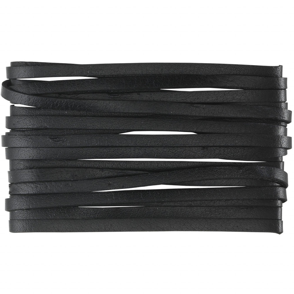 Skinnsnor Sort 3 Mm 3 M