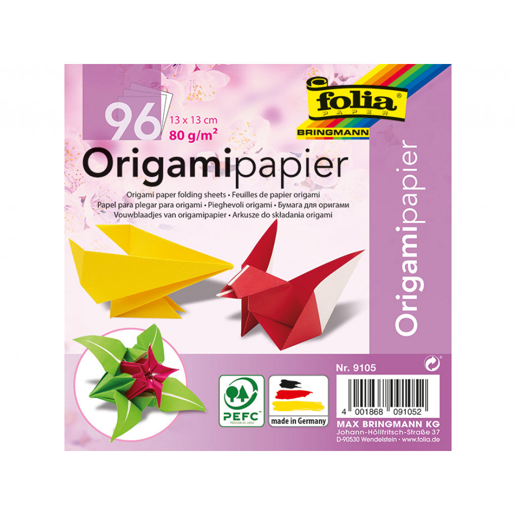 Origamipapir - 13x13cm - 96ark