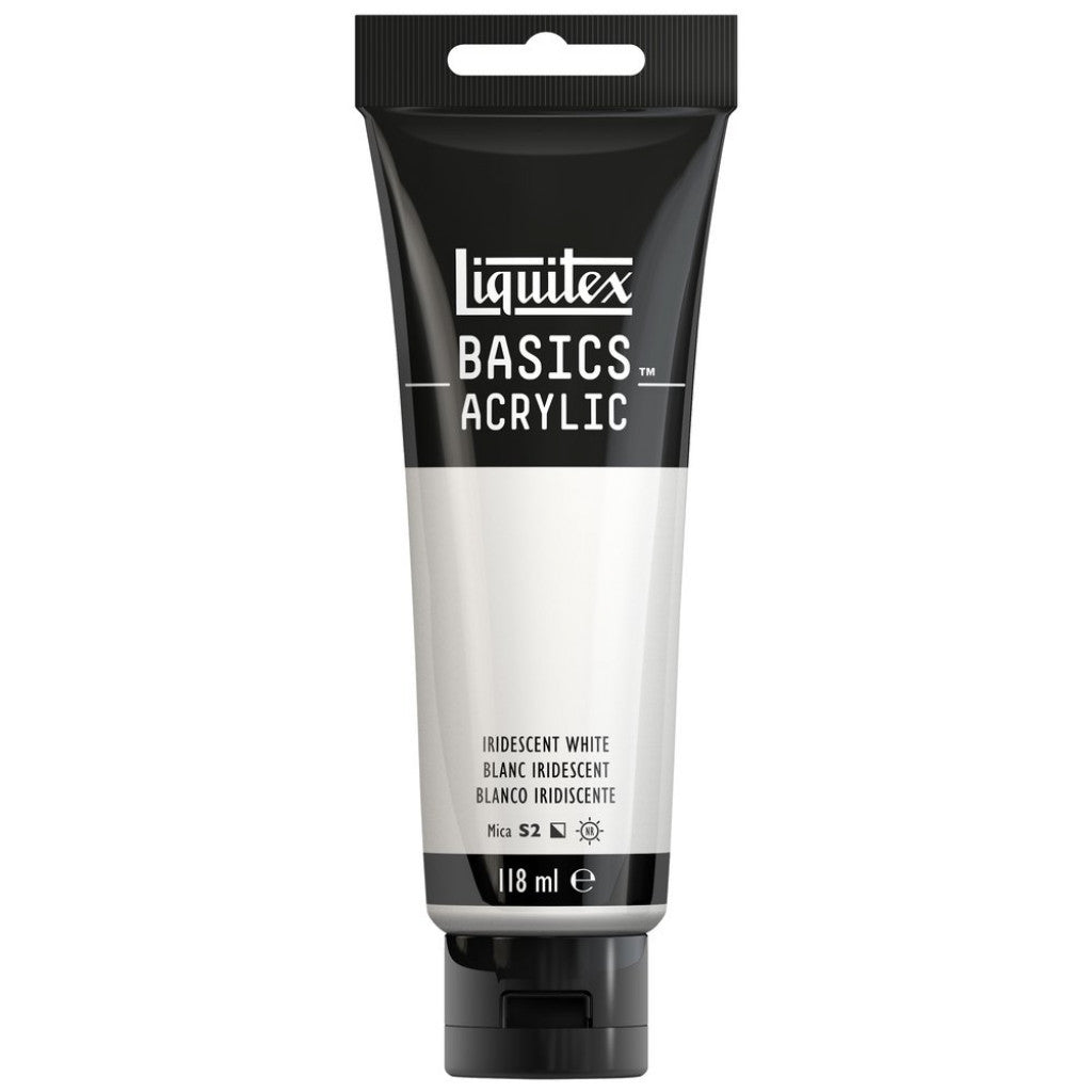Liquitex Basics Acrylic 118ml - 238 Iridescent White S2