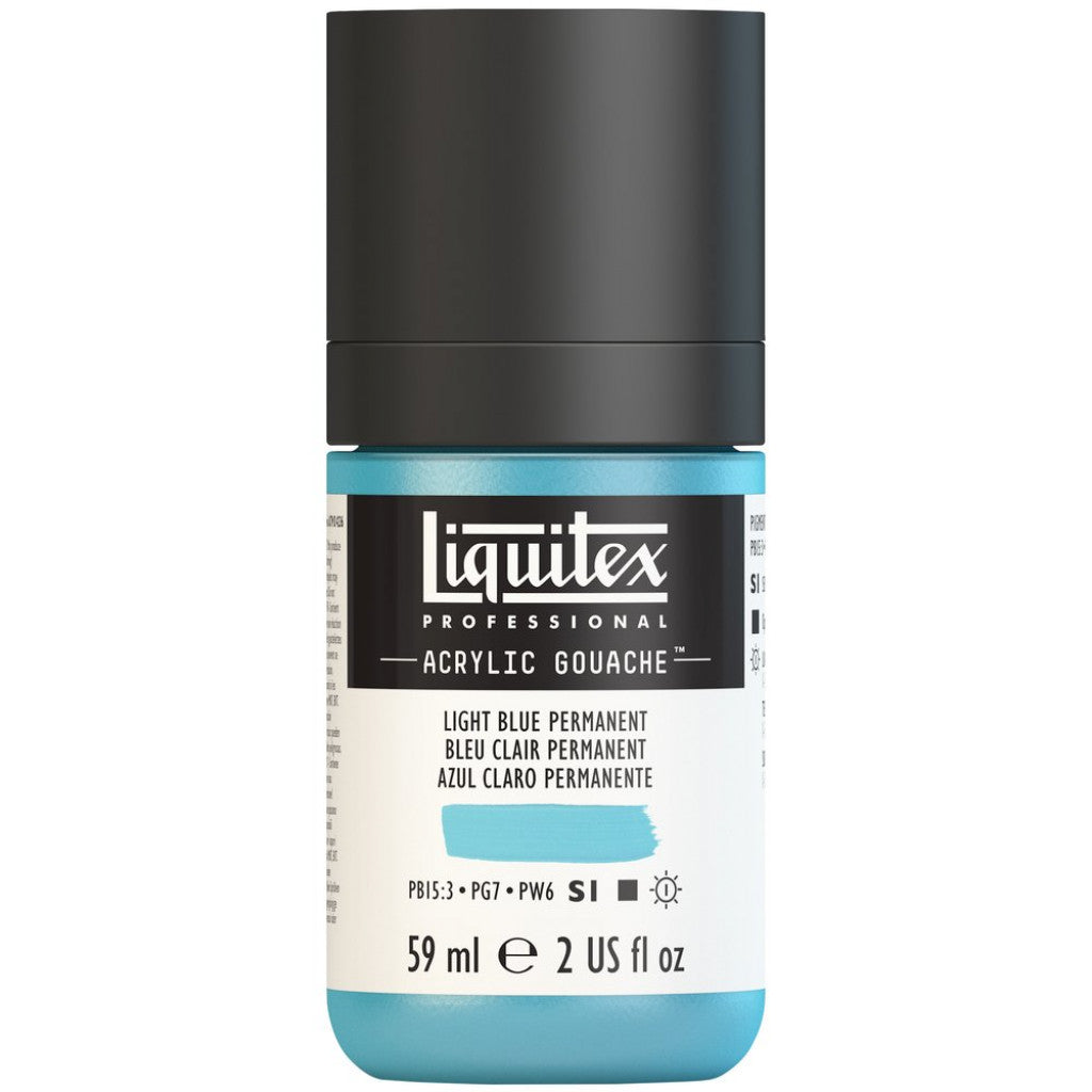 Liquitex Acrylic Gouache (matt) 59ml - 770 Light Blue Permanent S1
