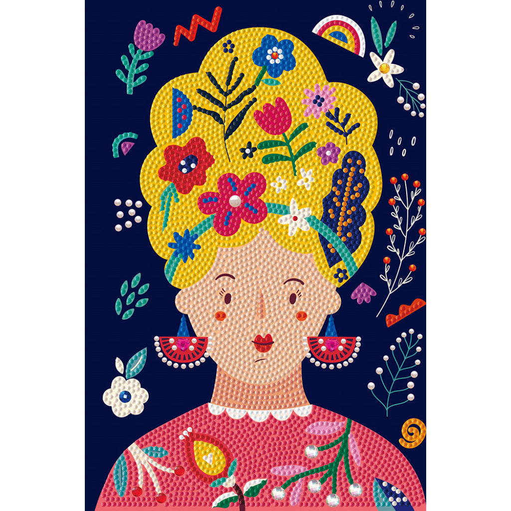 Diamond Dotz - Dotz Decor - Floral Girl 20 x 30 cm