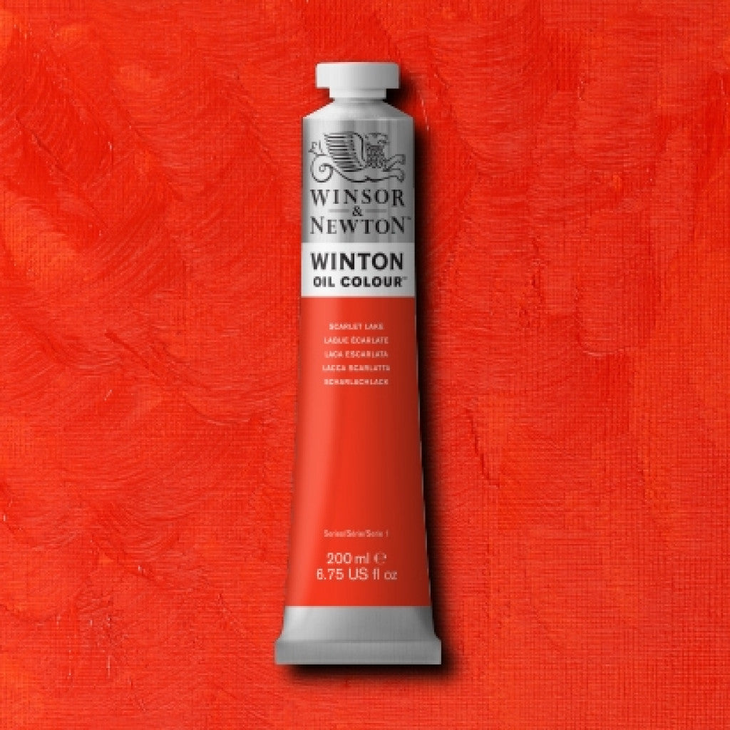 W&N - Winton Oil 200ml - 603 Scarlet Lake