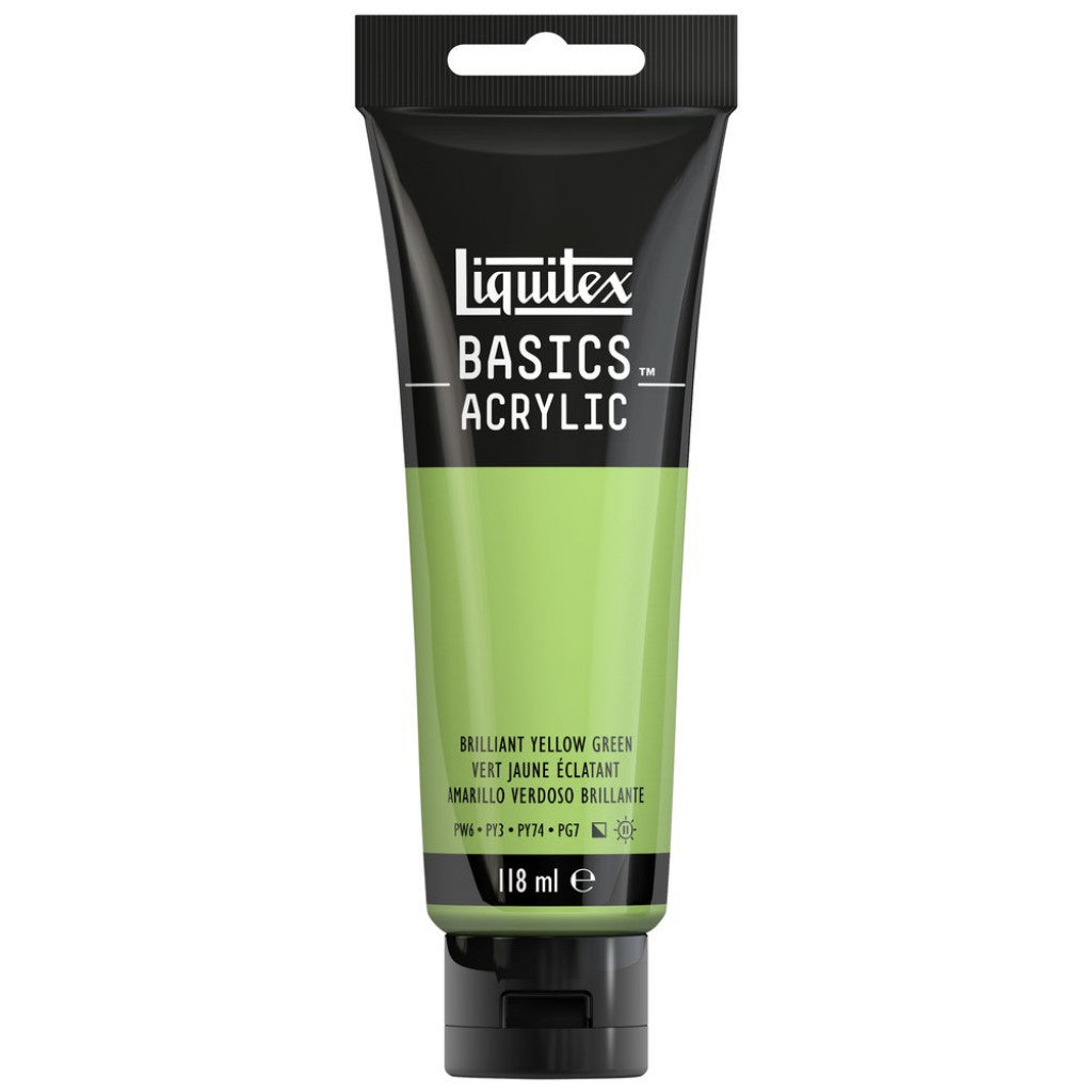 Liquitex Basics Acrylic 118ml - 840 Yellow Green Brilliant S1