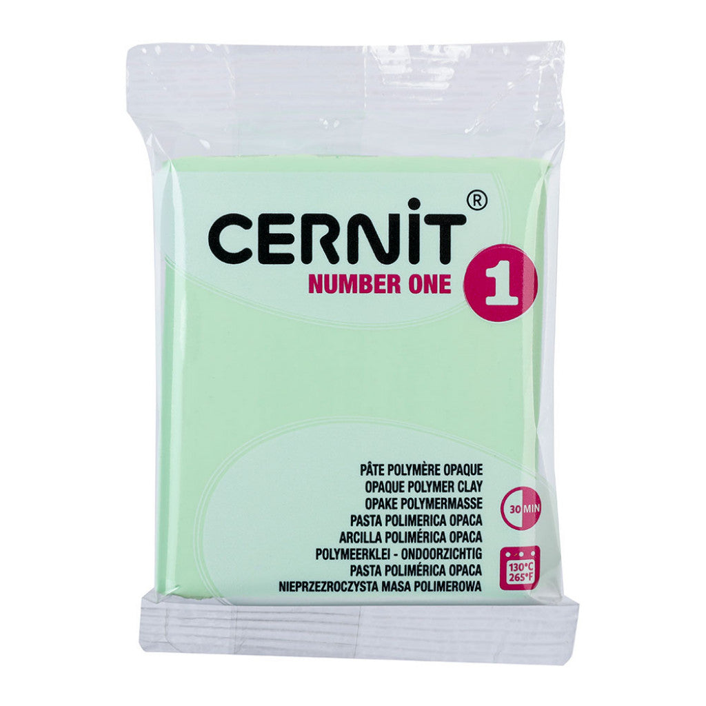Cernit Polymerleire Number One 56g - 616 Pastell grønn
