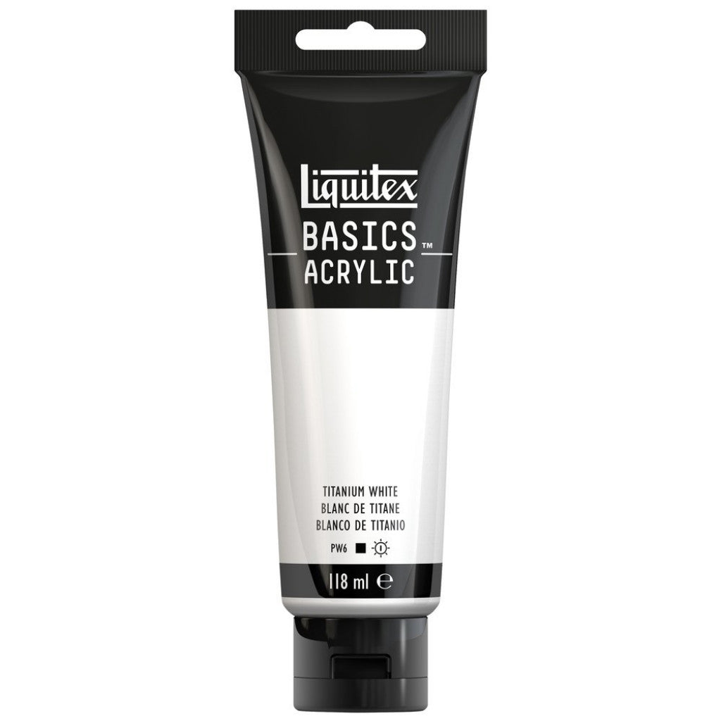 Liquitex Basics Acrylic 118ml - 432 Titanium White S1