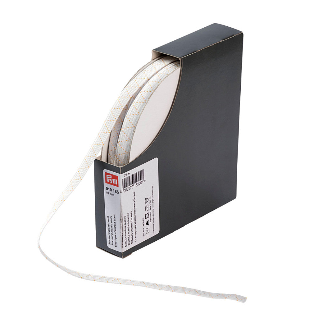Prym Elastisk strikk 10mm - Hvit (buksestrikk)