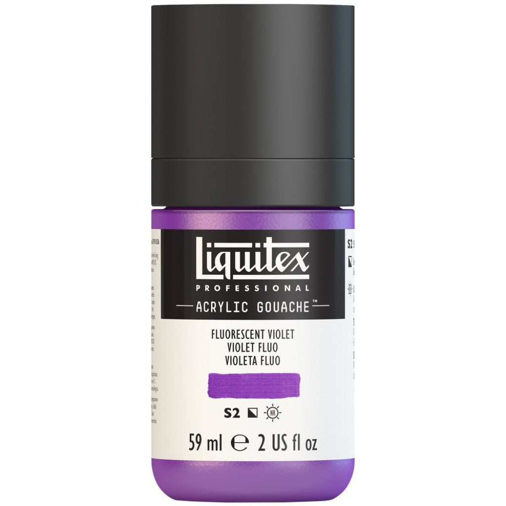 Liquitex Acrylic Gouache (matt) 59ml - 986 Fluorescent Violet S2