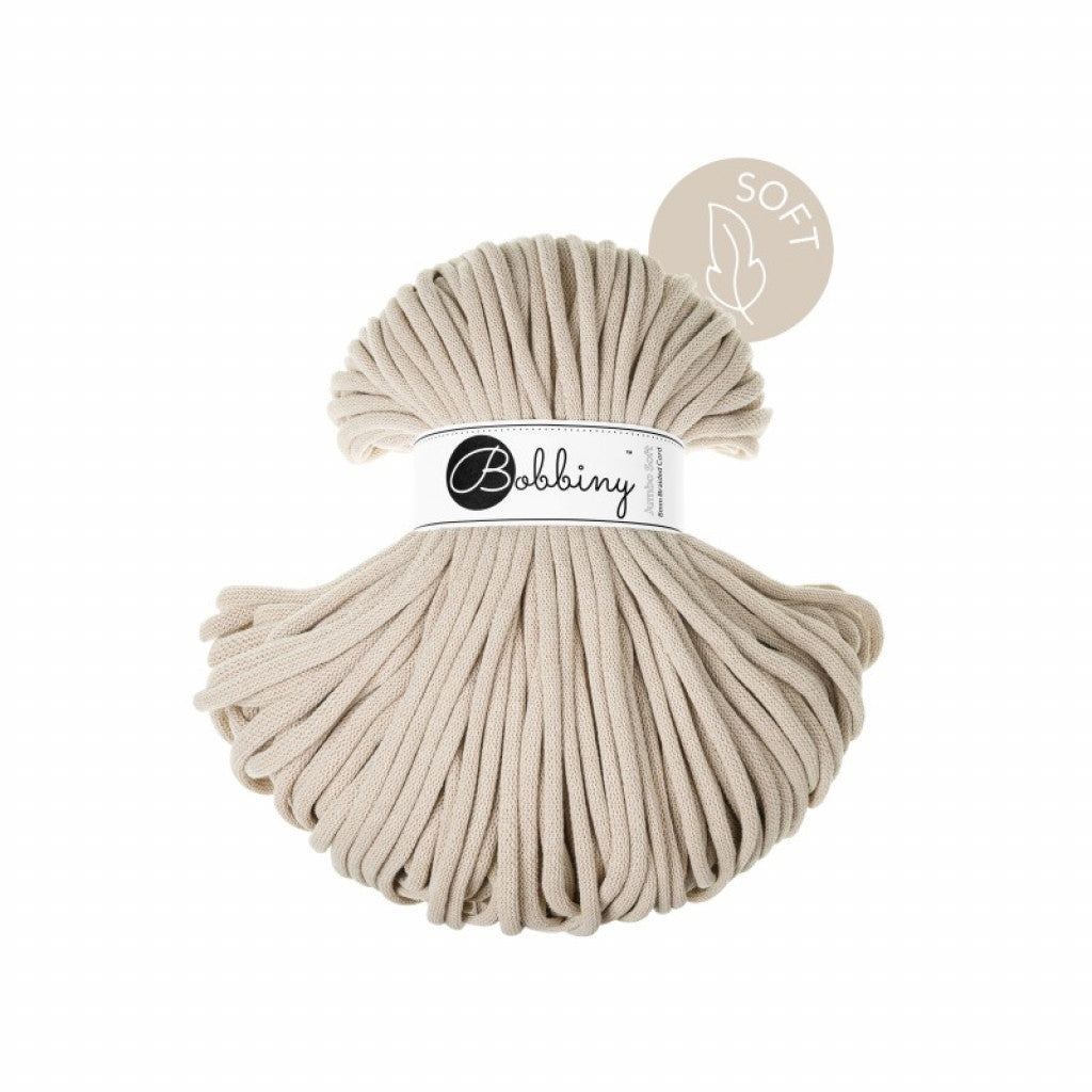 Bobbiny Jumbo Soft 8mm 100m - Beige