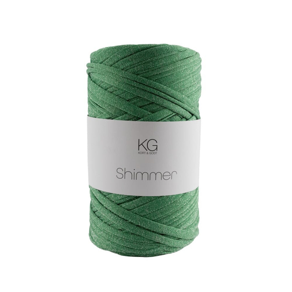 Shimmergarn - 27 Grønn/sølv