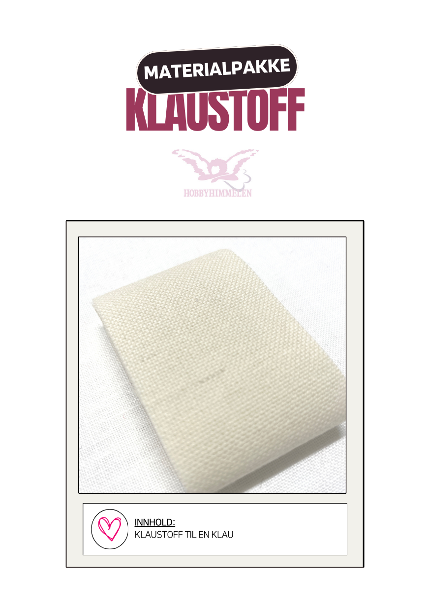 Klaustoff til 1 vest - Hvit
